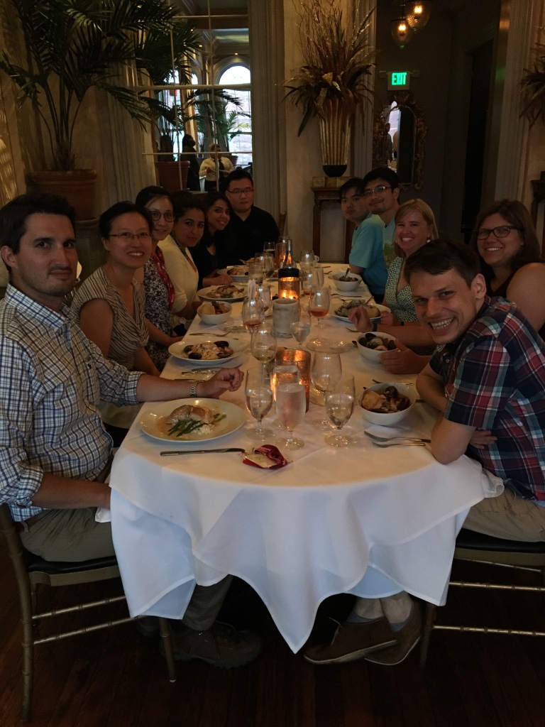 Dinner with symposium speakers at Botany 2016